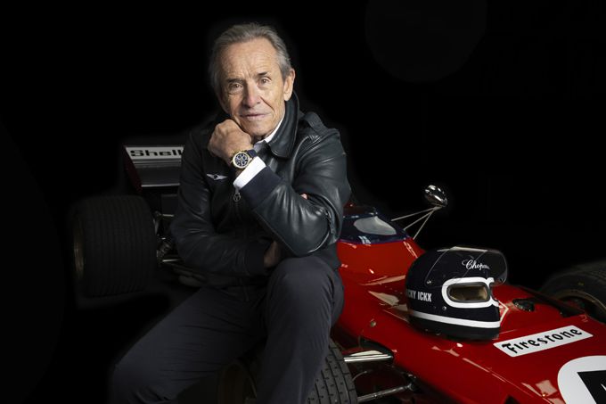 Jacky Ickx draagt de Mille Miglia Classic Chronograph JK7