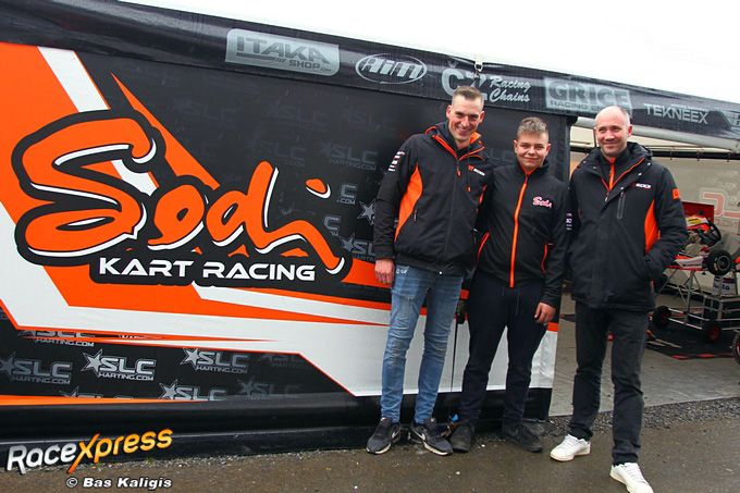 Sam Claes, Bart Ploeg en Randy Nauwelaers SLC Karting