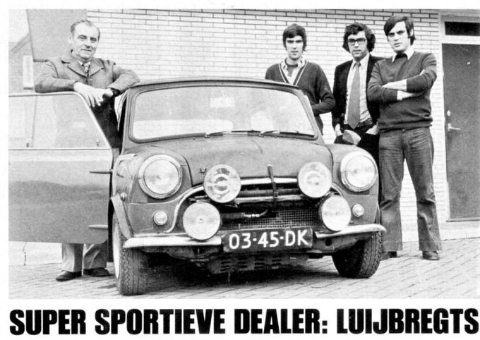 Wim Luijbregts sportieve familie met v.l.n.r. Bart senior, Bart Junior, Kees en Wim