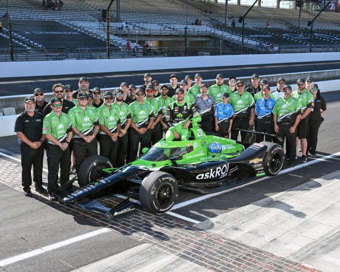 Rinus Veekay Indy 500 startopstelling