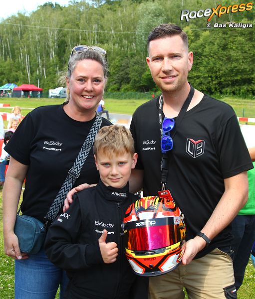 Talent Daley van Beek alweer op het podium in NK karten!