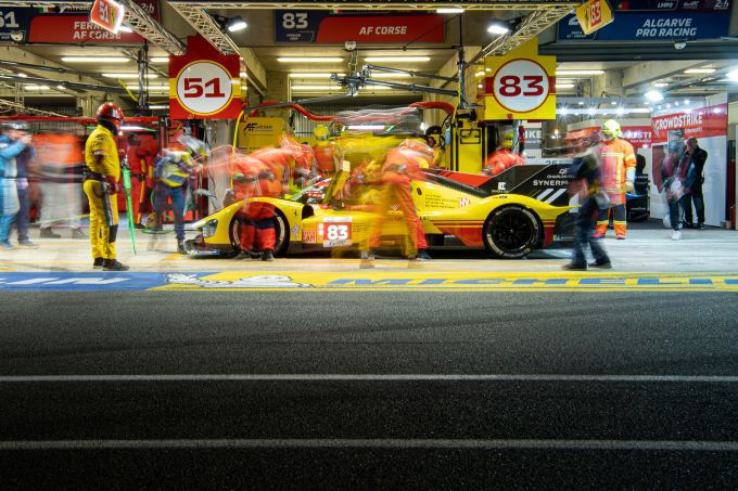 24 Uur Le Mans 2024 Ferrari twee op rij Foto 4 Pitstop Nr83
