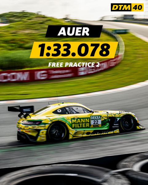DTM Zandvoort 2024 Lucas Auer snelste eerste vrije training