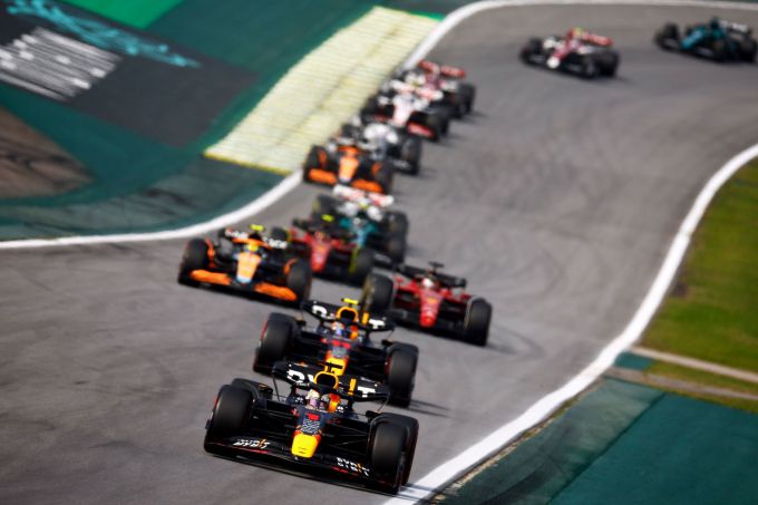 F1-GP Brazilie 2024 Autodromo José Carlos Pace Interlagos Foto 4 Max Verstappen veldaanvoerder Foto: Red Bull Content Pool