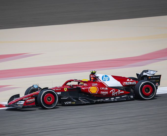 Ferrari Lewis Hamilton actie Foto 4