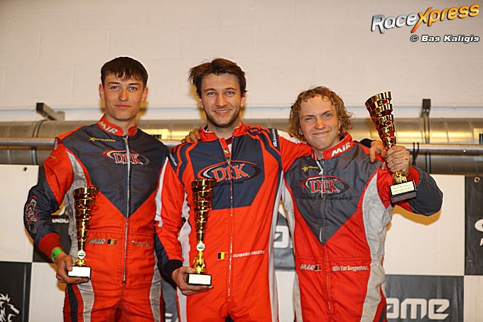 Karttalent Milo van Buggenhout knokt zich naar podium in GK4 Kart Series