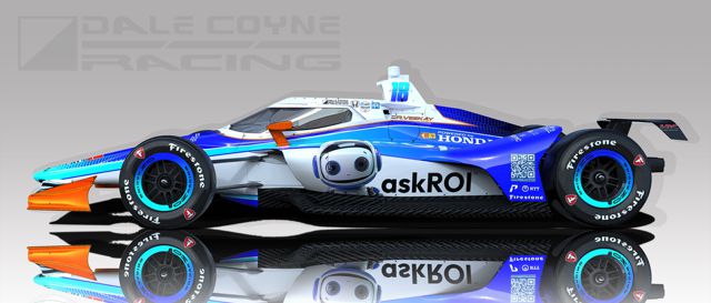 speciale livery raceauto van Rinus VeeKay van Kalmthout voor de Indy 500