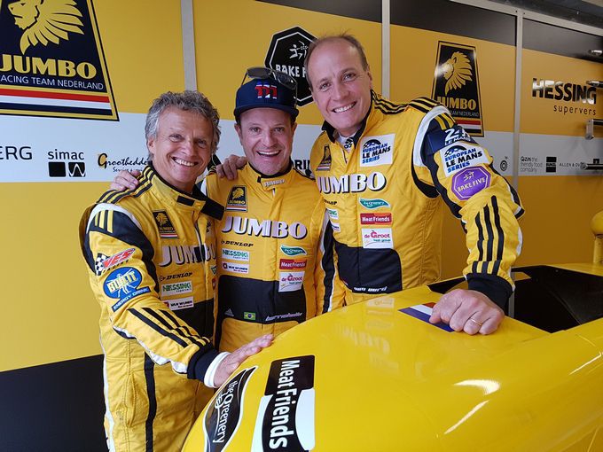 Jan Lammers, Rubens Barrichello en Frits van Eerd 24H of Le Mans Racing Team Nederland