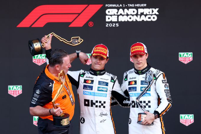 Zak Brown McLaren Lando Norris Oscar Piastri