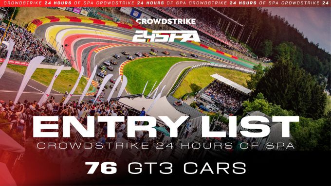 CrowdStrike 24 Uur van Spa-Francorchamps 2025 Foto 13 banner entry list