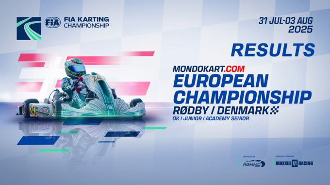 FIA Karting Europees Kampioenschap OK - OKJ en Academy Senior op de Rødby Karting Ring