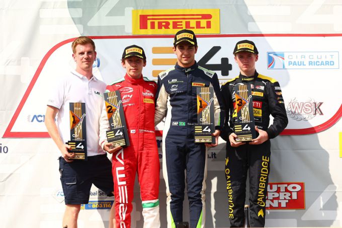 Gabriel Gomez aan de leiding met een schitterende start in het E4-kampioenschap