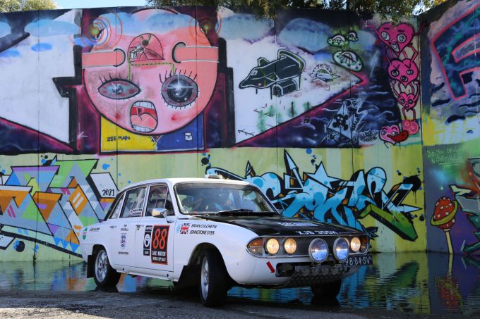 ADAC Eifel Rally Festival XJB 305H Triumph 2.5 PI #88 historic rallycar Ton Cornelissen Foto 3