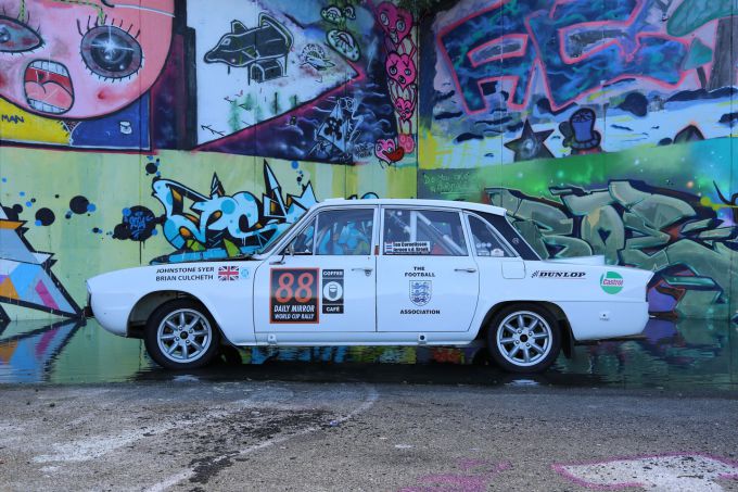 ADAC Eifel Rally Festival XJB 305H Triumph 2.5 PI #88 historic rallycar Ton Cornelissen Foto 5