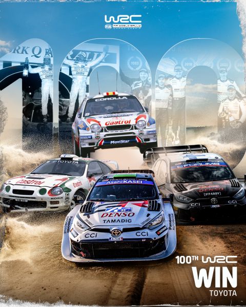 Oliver Solberg en Elliott Edmondson winnaars FIA World Rally Championship 2025 Delfi Rally Estonia - Toyota GR Yaris Rally1 Foto 8