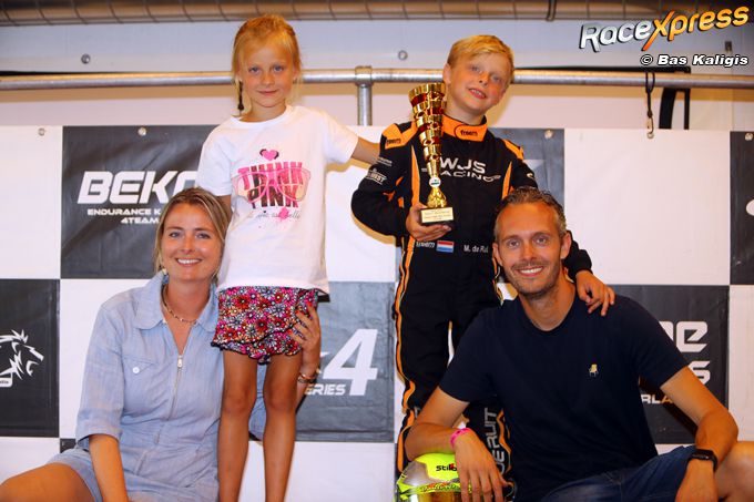 Karter Milan de Ruit is pas net 7 jaar en pakt nu al tweede podiumplaats van seizoen in GK4 Kart Series