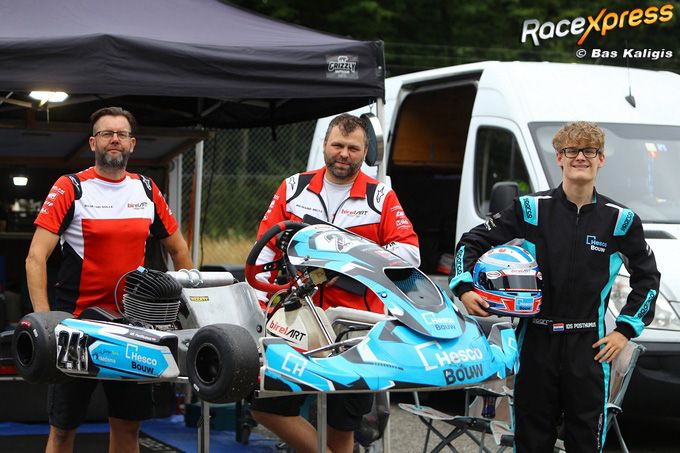 Ids Posthumus met vader Andr en John Op t Hof