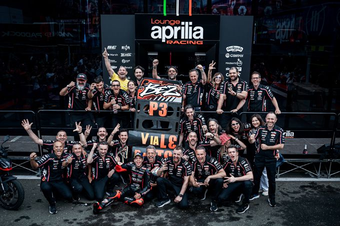Eerste podium in de Grand Prix van Oostenrijk voor Aprilia Racing