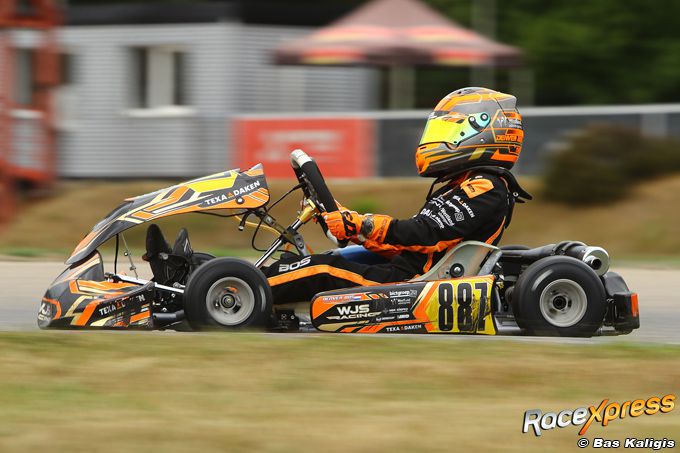 Karttalent Denver Bos verrast in Italië en pakt podium in Genk