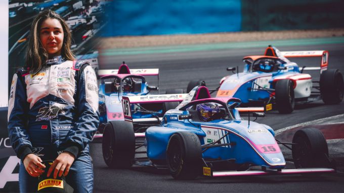 Sofia Zanfari pakt een podiumplaats in race 1 op Magny-Cours