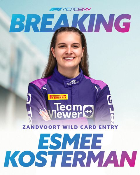 Esmee Kosterman vertegenwoordigt TeamViewer als F1 Academy Wild Card in Zandvoort