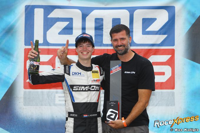 Karttalent Sem van der Heijden pakt eerste zege Benelux Series