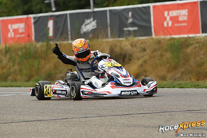 Karttalent Sem van der Heijden pakt eerste zege Benelux Series