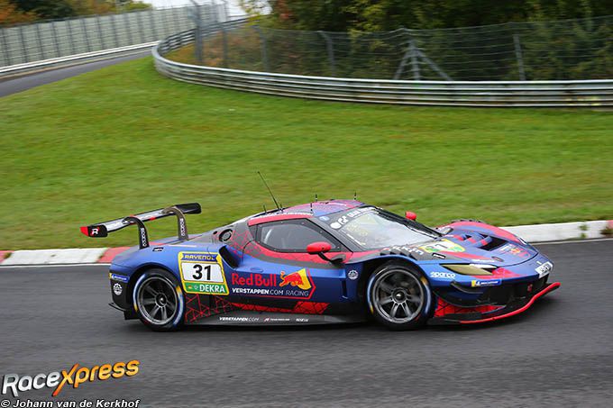 Max Verstappen NLS Nürburgring Ferrari 296 GT3 actie