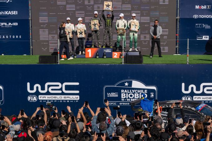 Oliver Solberg en Elliott Edmondson WRC2-kampioenen 2025 Rally Chile Bio Bío