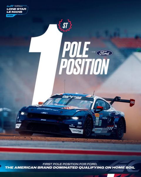 FIA World Endurance Championship Lone Star Le Mans Circuit of the Americas (COTA) Fod historische poleposition in LMGT3