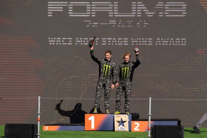 Oliver Solberg en Elliott Edmondson WRC2-kampioenen 2025 Rally Chile Bio Bío