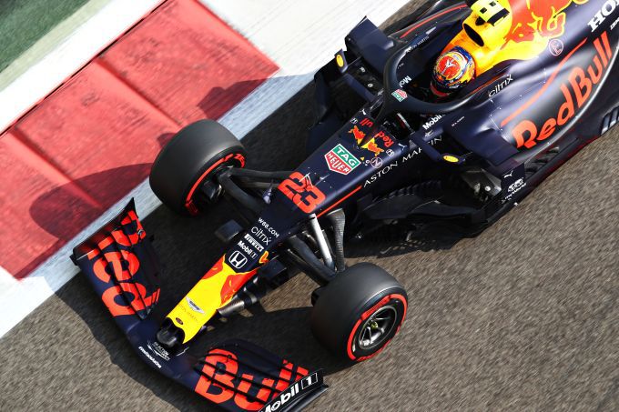 Alexander Albon F1 Red Bull actie