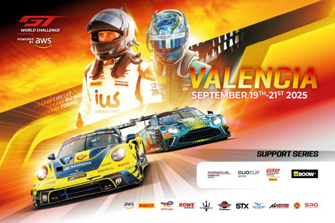 GT World Challenge powered by AWS Circuit Ricardo Tormo Valencia 19 tot en met 21 september 2025 event banner