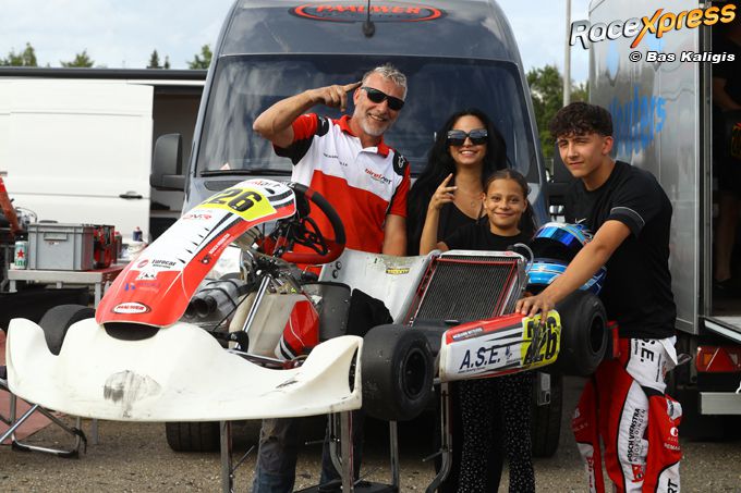 Karttopper Giovanni Witteveen meldt zich vooraan in KZ2 met klinkende zege