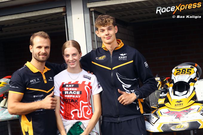 Karttalent Lieke van Boekel met nieuw team terug op het podium in NK Rotax Max