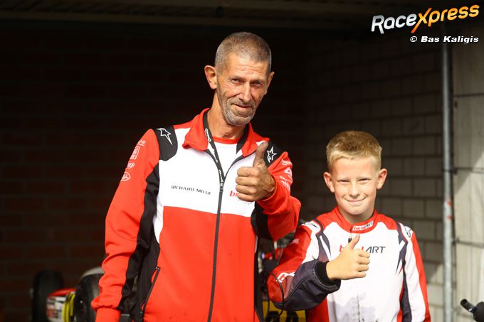 Karttalent Milano Schiphorst en zijn opa Harry pakken eerste Minimax-podium in NK