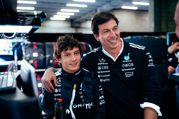 Toto_Wolff_en_Kimi_Antonelli F1 Mercedes