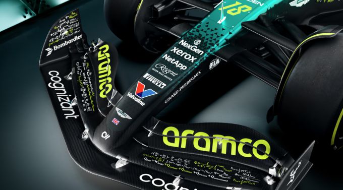 Aston Martin Aramco onthult eerste gepersonaliseerde livery in de teamgeschiedenis