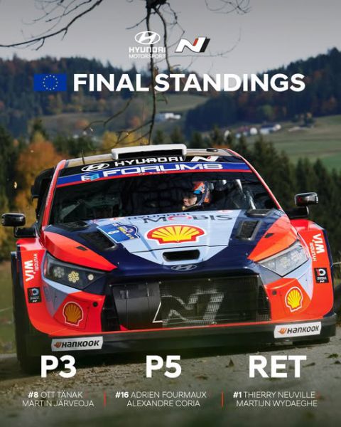 Hyundai Motorsport @ FIA WRC Central European Rally 2025 Foto 9