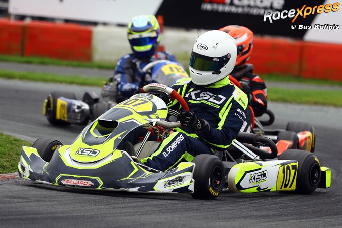 Karttopper Dominick Schepers pakt eerste overwinning in NXT GP na perfecte slotfase