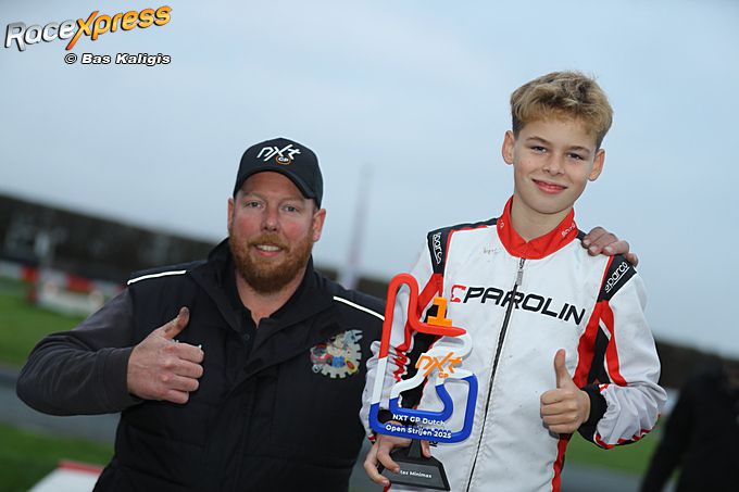 Karttalent Duuc te Velthuis doet uitstekende zaken in titelstrijd na sterk winst van zesde ronde NXT GP