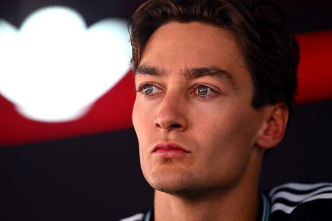 George Russell F1 Mercedes portret