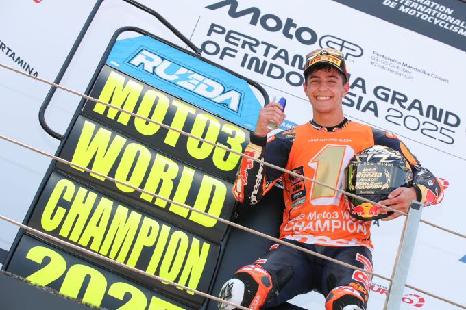 José Antonio Rueda champion in Moto3