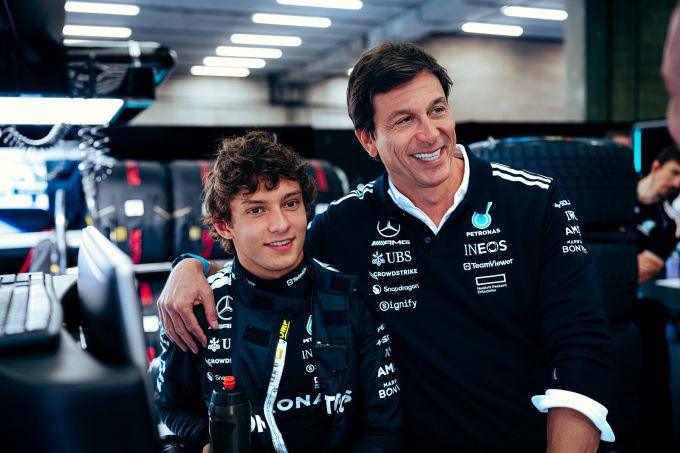 Toto Wolff Andrea Kimi Antonelli