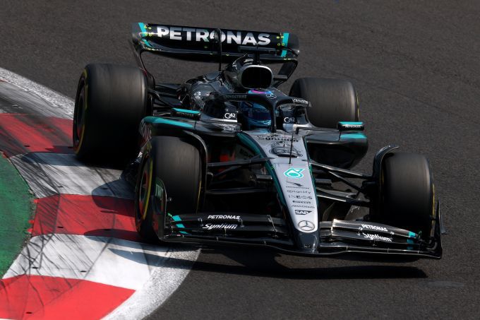Mercedes F1 Grand Prix Mexico 2025 George Russell actie