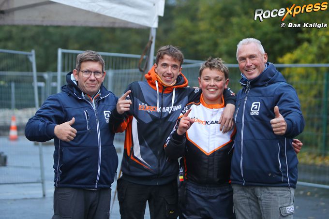 Noah Hubert domineert in GK4 Kart Series met perfecte score op Spa-Francorchamps
