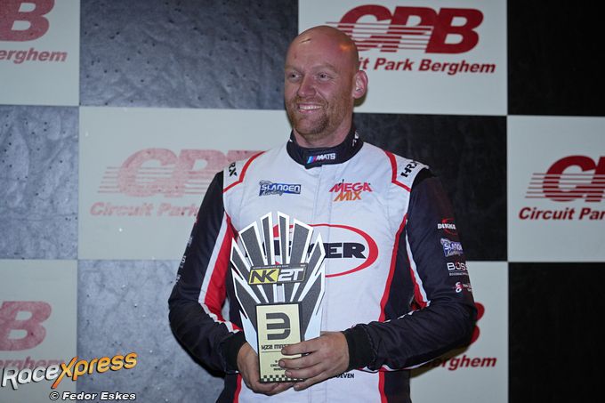 Mark Verhoeven podium bij NK Karting
