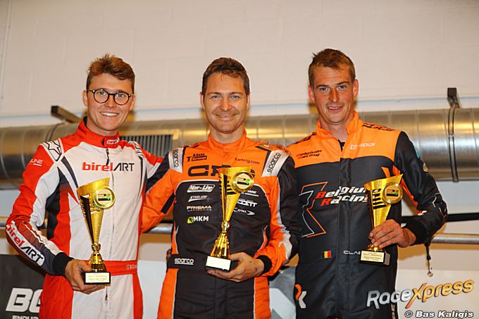 Karting Belgium Racing-teammanager Sam Claes pakt podiumplek in GK4 na maandenlange afwezigheid