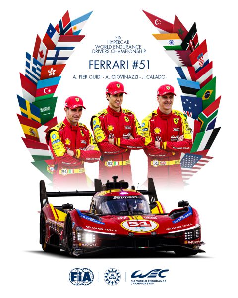 Ferrari wint zijn negende endurance racing-titel in de 8 Hours nof Bahrain 2025