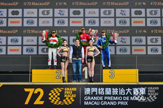 FIA GT World Cup-weekend Macau podium